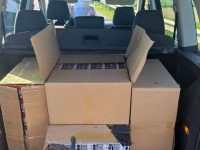 Autoturism în care se aflau 40.000 de ţigarete de contrabandă, depistat de poliţiştii rutieri pe varianta ocolitoare a municipiului Suceava