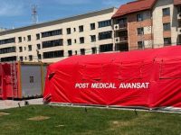 Puncte de prim-ajutor şi distribuire a apei, deschise de ISU Suceava